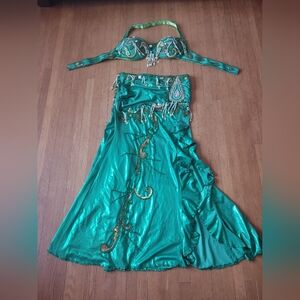Emerald Green Belly Dance Costume from Egypt